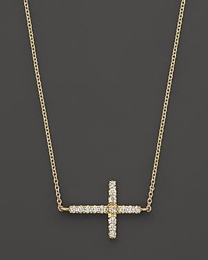 Meira T 14k Yellow Gold Cross Necklace