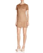 Prive Faux Suede Sheath Dress