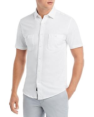 Faherty Seasons Cotton Knit Solid Regular Fit Button Down Shirt