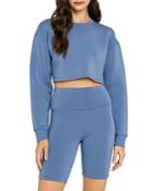 Grey Lab Loungewear Cropped Sweatshirt (42% Off) Comparable Value $60