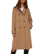 Marella Cheque Double Breasted Trench Coat