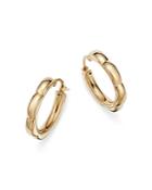 Bloomingdale's Small Scalloped Hoop Earrings In 14k Yellow Gold - 100% Exclusive