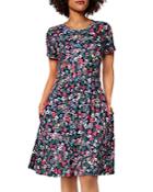 Leota Maci Floral Print Fit And Flare Dress