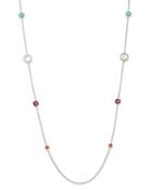 Ippolita Sterling Silver Rock Candy Turquoise Doublet, Mother-of-pearl Doublet & African Ruby Lollipop Station Necklace, 37