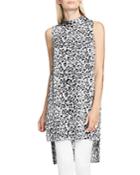 Vince Camuto High Low Leopard Print Tunic