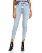 Grlfrnd Kendall Frayed Ankle Skinny Jeans In Lift Me Up
