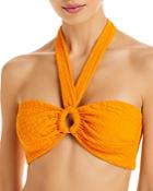 Revel Rey Shea Textured Halter Bikini Top