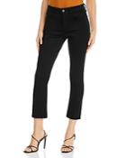 Jen7 By 7 For All Mankind Straight-leg Ankle Jeans In Black