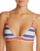 Stella Mccartney Striped Scoop Triangle Bikini Top