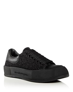 Alexander Mcqueen Men's Tread Slick Soft Glitter Low Top Sneakers