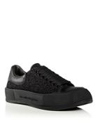 Alexander Mcqueen Men's Tread Slick Soft Glitter Low Top Sneakers