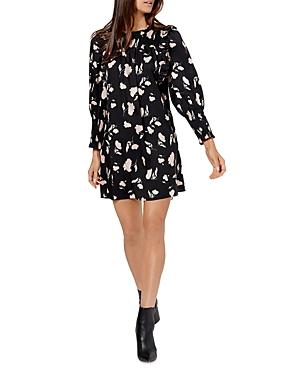 Joie Jamila Smocked Floral Print Dress