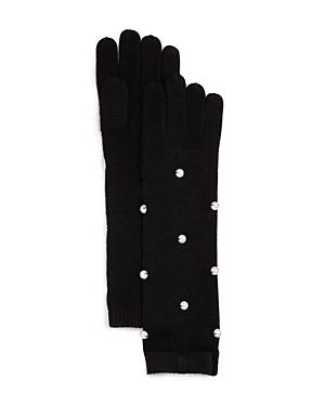 Kate Spade New York Embellished Merino Wool Gloves
