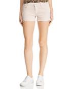 Hudson Gemma Cutoff Denim Shorts In Distressed Dusty Rose