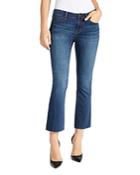 William Rast Cropped Flare Jeans In Sea Amethyst