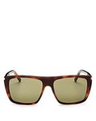 Saint Laurent Flat Top Square Sunglasses, 56mm
