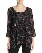 Nally & Millie Floral Scoop-neck Tunic