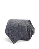 Emporio Armani Textured-dot Classic Silk Tie