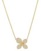 Bloomingdale's Diamond Pave Flower Necklace In 14k Yellow Gold, 0.60 Ct. T.w. - 100% Exclusive