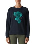 Whistles Floral Embroidered Sweatshirt