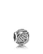 Pandora Charm - Sterling Silver & Cubic Zirconia Majestic Feathers, Moments Collection