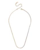 Baublebar Aspen Crystal & Chain Link Collar Necklace, 17-20