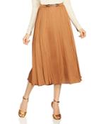 Halston Heritage Ruched Midi Skirt
