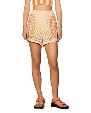 Sandro Denver Crochet Shorts