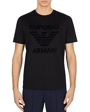 Emporio Armani Tonal Embroidered Logo Slim Fit Tee
