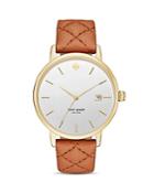 Kate Spade New York Metro Grand Leather Strap Watch, 38mm