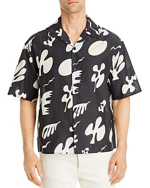 Frame Noir Summer Print Short Sleeve Camp Shirt