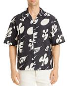 Frame Noir Summer Print Short Sleeve Camp Shirt