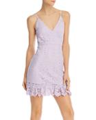 Aqua Lace Sleeveless Ruffled Dress - 100% Exclusive