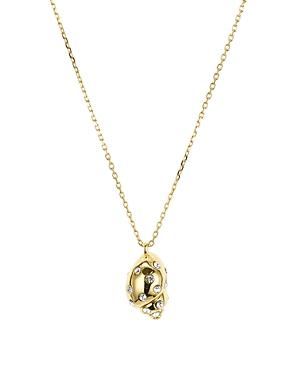 Kate Spade New York Under The Sea Pave Shell Pendant Necklace, 16