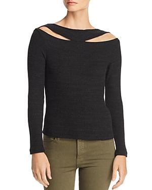Lna Clyde Ribbed Cutout Sweater