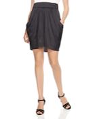 Halston Heritage Draped Satin Skirt