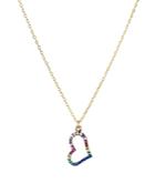 Aqua Open Heart Pendant Necklace In 18k Gold-plated Sterling Silver, 16 - 100% Exclusive