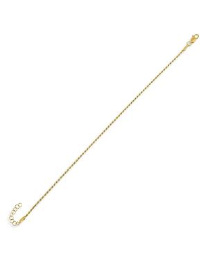 Adinas Jewels Thin Rope Chain Bracelet