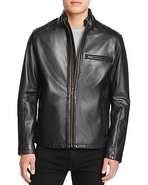 Cole Haan Streamlined Moto Leather Jacket