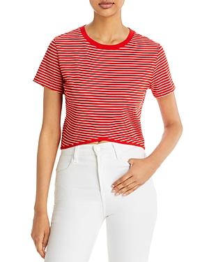 Monrow Striped Crop Top
