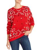 Minnie Rose Bandana Jacquard Sweater