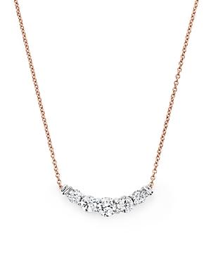 Diamond Graduated Pendant Necklace In 14k Rose Gold, .50 Ct. T.w. - 100% Exclusive