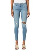 Hudson Nico Ripped Skinny Jeans In Heart Of Gold