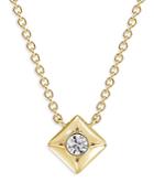 De Beers Forevermark Icon Pendant Necklace With Diamond Accent In 18k Yellow Gold, 18-20