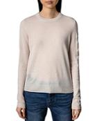 Zadig & Voltaire Cashmere Rhinestone Arrow Sweater