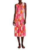 Nic+zoe Feather Leaves Sleeveless Dress