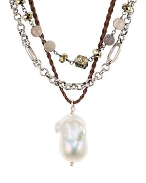 Chan Luu Layered Cultured Freshwater Pearl Necklace, 16