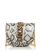 Moschino Mini Snake Leather Crossbody