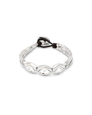 Uno De 50 Mystery Crystal Beaded Double Row Bracelet
