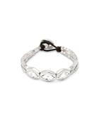Uno De 50 Mystery Crystal Beaded Double Row Bracelet